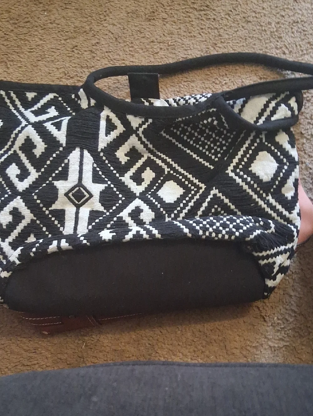 Black & White Geometric Tote Bag - Picture 1 of 1